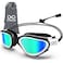 Otionus Swim Goggles, Polarized Adult Swimming Goggles Bungee Strap No Hair Pulling Anti-fog Pool Goggles for Men Women