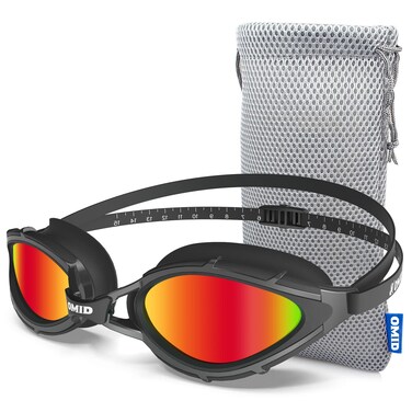 OMID Swimming Goggles, P1 Non-Polarized/Polarized Swim Goggles Anti-Fog for Men Women Adult Youth