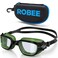 Robee Swimming Goggles, Adult Swim Goggles for Men Women Youth Teenagers, Water Pool Clear Goggles