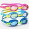 ZABERT K20 Swimming Goggles for Kids Toddler Youth Girls Boys Junior Jr Childrens Child Little Age 3 4 5 6 7 8 9 10 Years Anti Fog Blue Yellow Green Pink Clear, 3 Pack