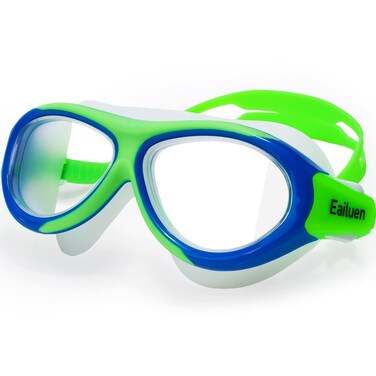 Eailuen Swimming Goggles for Kids 6-14 8-12 Anti-Fog Clear Swim Goggles for Kids Youth Teens Boy Girls Goggles for Swimming, Waterproof UV Protection Water Pool Goggles Glasses Swim Mask Equipment