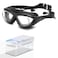 ESAVIA Nearsighted Swim Goggles -2.0D to -5.0D,Anti Fog Shortsighted Swimming Glasses with Earplugs No Leak/UV400 Protection (-2.0, Black)