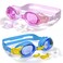 siyalaich Kids Swim Goggles,for Children Boys &amp; Girls Age 3-10,Pack of 2 Swimming Goggles, Anti-fog, Anti-glare, UV Protection All Round Eye Protectio(Blue, Pink)