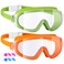Dizywiee Kids Swim Goggles, 2-Pack Frameless Swimming Goggles for Kids, Child, Boys or Girls From 5-14, Wide View Pool Goggle