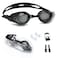 Nearsighted Swim Goggles, Anti-Fog, Dual Strap, Auto Buckle, Short Sighted Swimming Goggles for Men Women Adult Junior