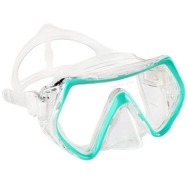 Supertrip Snorkel Mask Adult Swimming Goggles with Nose Cover for Men Women Youth, 180&Acirc;&deg;Clear View Scuba Swim Mask (Lake Blue)