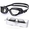 Vegemono Swim Goggles, Swimming Goggles Adults, Anti-Fog UV Protection Goggles, No Leaking Wide View Pool Goggles for Youth Men Women