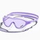COPOZZ Wide View Swim Goggles, Comfy Swimming Goggles for Adult Men Women Youth, Anti-fog No Leaking UV Protection (Purple)