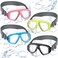 Flutesan 4 Packs Kids Swim Goggles with Nose Cover Diving Mask Elastic Fabric Strap Diving Swim Mask Swimming Goggles No Leaking Waterproof Clear Snorkel Goggle(Blue, Green, Black, Yellow)