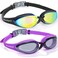 EverSport Goggles Swimming Adult 2 Pack, Anti Fog Swim Goggles for Women Men Youth Pool Water Goggles No Leak UV Protection