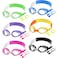 Macarrie 6 Pcs Kids Swim Goggles No Leaking Anti Fog Swimming Goggles for Kids Boys Girls with Nose Clip Earplugs, Age 3-14 (Vibrant Color)