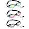 Flutesan 3 Pack Swimming Goggles No Leaking Silicone Anti Fog Swim Glasses with Nose Clip Ear Plugs Adult Kids Pool, 3 Colors(Classic Color,6.3 x 1.8 Inches)
