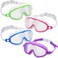 Flutesan 4 Pack Kids Swim Goggles Age 3-15 Antifog Wide View No Leaking Swimming Glasses with Adjustable Strap (Bright Color)