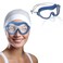 Zsling Swim Goggles,G1 SE Swimming Goggles Anti-fog for Men Women Adults Youth Anti Fog No Leak Clear Wide Vision Goggles for Eyelash Extensions (Clear Lens Blue Frame)