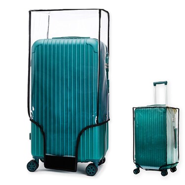 ZOUNI 26 Inch Waterproof Transparent Luggage Cover Protectors, Clear PVC Travel Luggage Protector Suitcase Cover Protectors for Wheeled Suitcase (26"&iuml;&frac14;&circ;18" L x 11" W x 26" H&iuml;&frac14;&permil;)