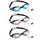 Flutesan 3 Pack Swimming Goggles No Leaking Silicone Anti Fog Swim Glasses with Nose Clip Ear Plugs Adult Kids Pool, 3 Colors(Stylish Color,6.3 x 1.8 Inches)