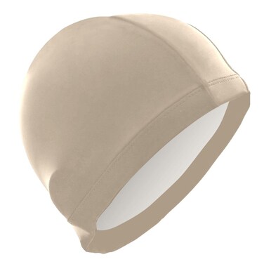 Dallonan Swimming Cap Beige Adult Swim Cap Polyester