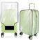 KSSZZCO Thicken Clear Luggage Cover Protector, 28" PVC Luggage Covers for Suitcase Waterproof Dustproof Anti-scratch Travel Suitcase Covers Case for Wheeled Luggage