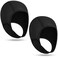 Jecery 2 Pcs Neoprene Diving Hood Thermal Wetsuit Hood Cap Swim Caps with Chin Straps Snorkeling Neoprene Surf Beanie 2.5 mm Diving Cap Headgear for Men Women Sailing Water Sports (Black)