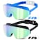 MAMBAOUT Kids Swim Goggles for Age 6-12, 2-Pack Frameless Kids Goggles for Swimming, Anti-Fog, Waterproof, Boys &amp; Girls