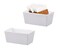 123Arts 2pcs White Ceramic Sugar Packet Holders Tea Bag Bowls