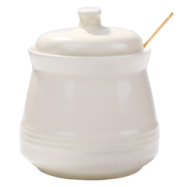 Sugar Bowl with Lid and Spoon, Ceramic Sugar Bowl,Multi-Function Sugar Container Spice Container Salt Jar Condiment Bowls Sugar Jar for Kitchen Storage Organization (Yellow)