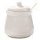 Sugar Bowl with Lid and Spoon, Ceramic Sugar Bowl,Multi-Function Sugar Container Spice Container Salt Jar Condiment Bowls Sugar Jar for Kitchen Storage Organization (Yellow)