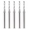 SpeTool 5PCS 1/8 Cutting Diameter Compression Router Bits with 1/4 Shank, UP&amp;Down Spiral Router Bits Set Carbide CNC Rotary Tool for Wood/Plywood/MDF