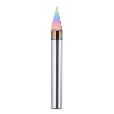 SpeTool Carbide V Groove Bit 30 Degree Engraving Bit 0.015" Tip with 1/4" Shank TAC Coated Extra Life