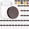 Aoriher 48 Pcs 8oz Plastic Mason Jars with Lids Round Clear Plastic Jars Containers Refillable Small Empty Plastic Storage Containers Food Jars Canisters for Kitchen Storage(Brown)