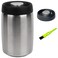 HelpyLife Vacuum Coffee Canister,1200ml/16OZ Coffee Bean Storage, Stainless Steel Airtight Food Storage Container, Perfect for Coffee Beans &amp; Grounds,Loose Leaf Tea