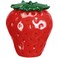 NOLITOY Ceramic Strawberry Jar, Cute Fruit Shape Kitchen Canisters Delicate Box Cookie Jar for Tea Coffee Candy Storage