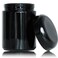 Matoolser Black Glass Storage Container Jar 250ml Half Oz with UV Protection for Spice Coffee