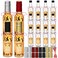 Tioncy 16 Pcs Vanilla Extract Bottles for Homemade Vanilla Jar Glass Bottle with Cap, Shrink Band, Sticker Syrup Gift Food Storage Canister for Bean Sauce Spice for Christmas(Multicolour,5 oz)