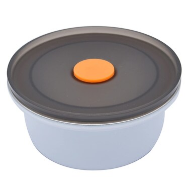 SIPLIV Coffee Canister Travel Jar, Airtight Stainless Steel Food Storage Container Holds 220g/280ml, Keep Fresh and Dry for Coffee Bean Coffee Grounds Nuts Sugar, White