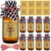 Uiifan 8 Pcs Vanilla Extract Bottles Amber Glass Bottles with Caps Boston Round Bottles with 8 Pcs Vanilla Extract Labels Stickers for Syrup Gift Glass Food Storage Canister Set Sauce Beans (4 oz)