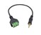 Poyiccot 3.5mm Screw Terminal Connector Cable, 3.5mm(1/8inch) Stereo Audio Balanced Male Jack to AV 3 Pin Screw Terminal Adapter Cable 30cm(3.5mm TRS)