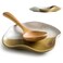 Cormomu Spoon Rest, Spoon Rest for Stove Top, Spoon Holder for Stove, Spoon Rest for Kitchen Counter, Spatula Holder, Coffee Spoon Rest, Ceramic Spoon Rest for Counter, Gradient Brown, 5.12