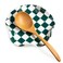 Miamolo Checkered Spoon Rest for Kitchen Counter, Cooking Spoon Holder for Stove Top, Large Utensil Spatula Rest Tray, Cute Kitchen Gadgets Gift for Housewarmings Weddings