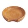 Folkulture Acacia Wood Spoon Rest for Stove Top, Coffee Spoon Rest for Kitchen Counter, Round Kitchen Spatula Holder for Countertop, Spoon Holder Boho, Farmhouse Spoon Rest (4.7 Inches - Natural)