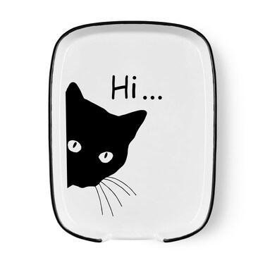 Funny Large Spoon Holder Ceramic Spoon Rest for Stove Top, Farmhouse White Spoon Rest for Chef, Women, Mom, Friend Kitchen Gift, Heat-Resistant Cooking Utensil Rest (Hi..)