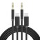 Apple MFi Certified Aux Cord for iPhone, 2 Pack Lightning to 3.5mm Headphone Jack AUX Audio Adapter Male Car Stereo Cable for iPhone 14 13 12 11 XS XR X 8 7 to Car Home Stereo/Headphone/Speaker, Black
