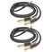 (16FT-2PACK) 3.5mm TRS to Dual 6.35mm 1/4 TS Mono Breakout Cable Y Splitter Stereo Cord Adapter Compatible with iPhone, Computer Sound Card, CD Player, Multimedia Speaker, Home Stereo System