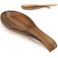 Kityemo Large Acacia Wooden Spoon Rest Cooking Spoon Holder Organizer Heat-Resistant Wood Utensil Rest, Spoon Holder for Stove Top, Kitchen Utensil Holder for Ladles, Turner, Brush, Spatula&amp; More