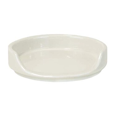 Ceramic Spoon Rest for Kitchen Counter and Stove Top (White)