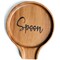 LBEMEY Acacia Wood Spoon Rest For Stove Top - Smooth Round Wooden Spoon Holder For Kitchen Counter with Non Slip Silicone Feet, Perfect Holder For Spoons,Spatulas and Tongs, Brown (Labeled &quot;Spoon&quot;)