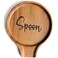 LBEMEY Acacia Wood Spoon Rest For Stove Top - Smooth Round Wooden Spoon Holder For Kitchen Counter with Non Slip Silicone Feet, Perfect Holder For Spoons,Spatulas and Tongs, Brown (Labeled "Spoon")