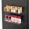 Lumanman 2 Pack Acrylic Spice Racks for Refrigerator and Oven, Magnetic Fridge Organizers and Storage, Clear