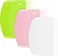 Hard Bench Scraper Dough Scraper - SURDOCA 5.31x3.64'' Plastic Pastry Cutter Dough Cutter Bread Cutter bread making tools, Cake Scraper Bowl Scraper Pastry Scraper Baking Supplies, Green+Pink+White