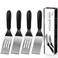 Small Spatula Professional Mini Serving Spatula, 4 Pieces Stainless Steel Metal Spatulas Set, Cutter and Serve Turner for Kitchen, Flipping or Cooking for Brownie, Cookie, Lasagna, Pancakes or Cake